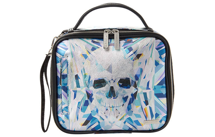 SPRAYGROUND SPRAYGROUND Artificial Leather Small Square Handbag Unisex Heather Gray