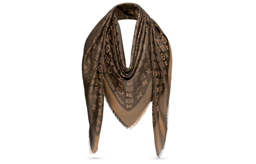 LOUIS VUITTON LOUIS VUITTON Pre Owned 2010s Monogram Jacquard Scarf
