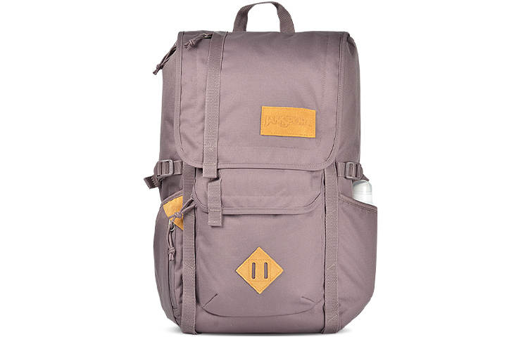 JanSport Travel Polyester Backpack Unisex Gray Pink