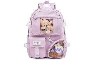 Miffy Nylon Fabric With PVC Backpack Women's Multicolor