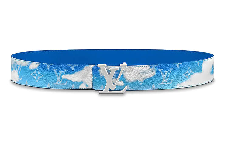 LOUIS VUITTON LOUIS VUITTON Lv Shape Reversible Belt Clouds Monogram 40MM