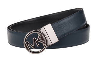 MICHAEL KORS Leather Belts Men's Lake Blue