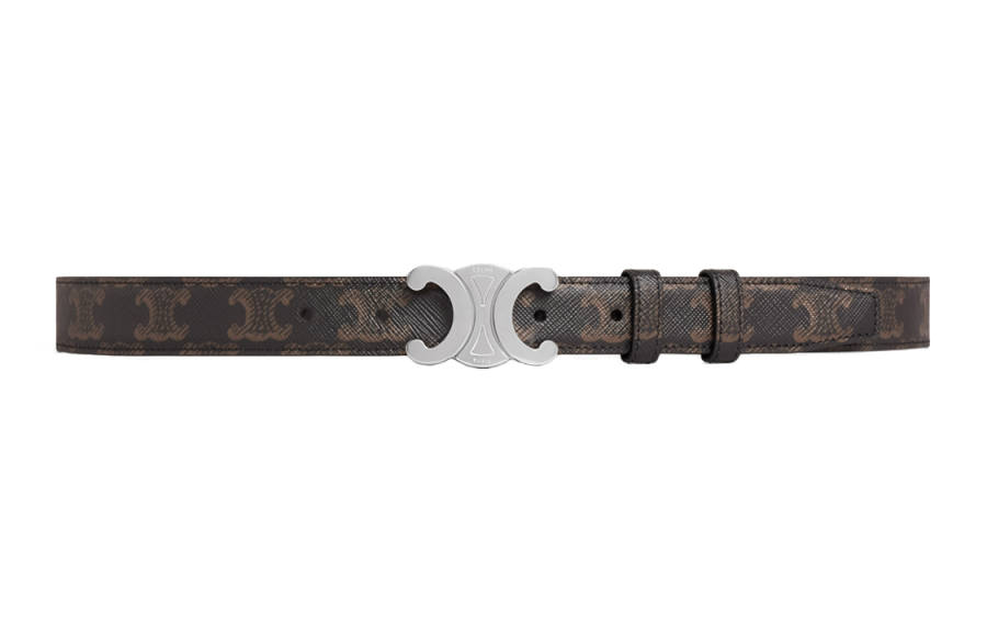 CELINE CELINE Medium Triomphe Belt In Triomphe Canvas