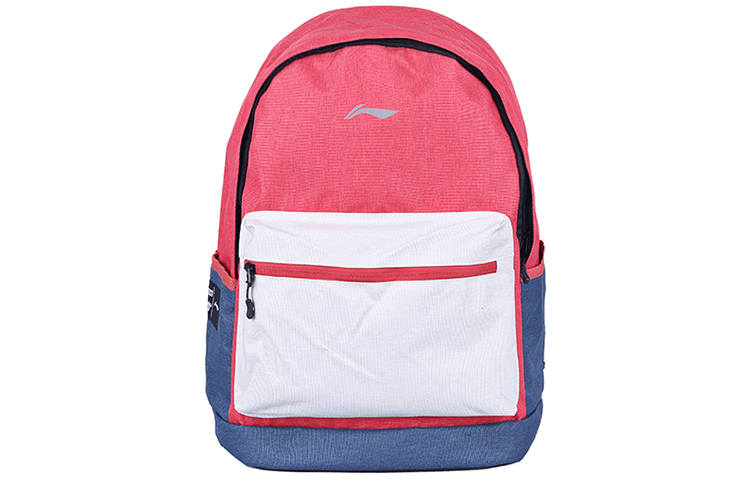 Li-Ning Li Ning Sports Life Collection Polyester Backpack Regular Unisex Orange Red