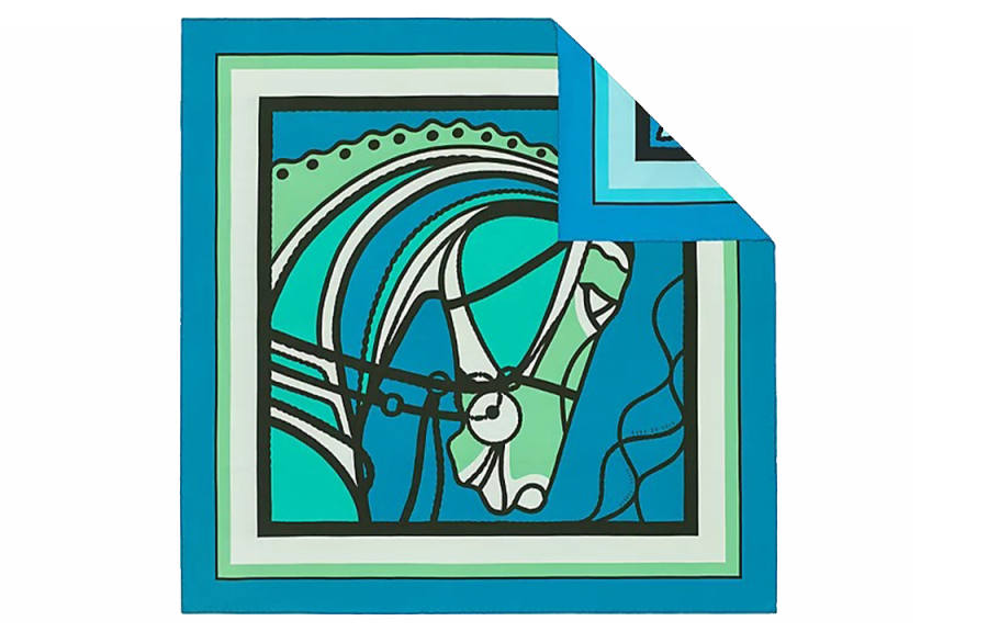 HERMES HERMES Scarves Women's Green