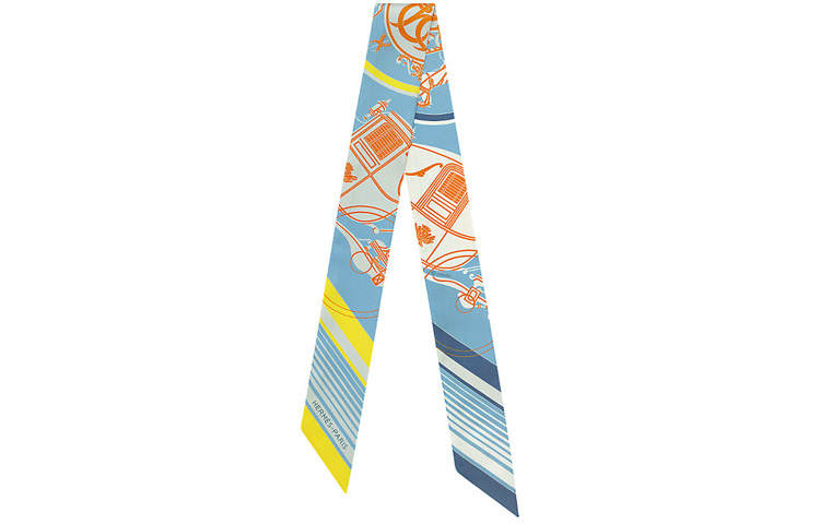 HERMES Hermès Pre Owned 2020s Ex Libris Silk Twilly