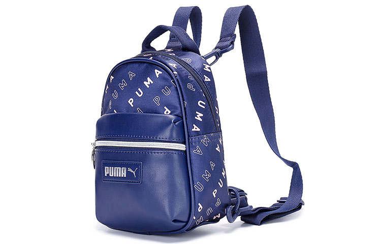 PUMA PUMA Zip Closure Artificial Leather With Textile Backpack Women's Blue
