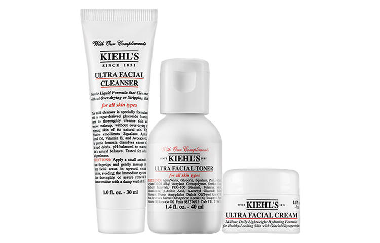 Kiehl's High Moisturizing Sample Set, Cleanser, Moisturizing Cream Skincare Set Moisturizing And Nourishing Hydrating