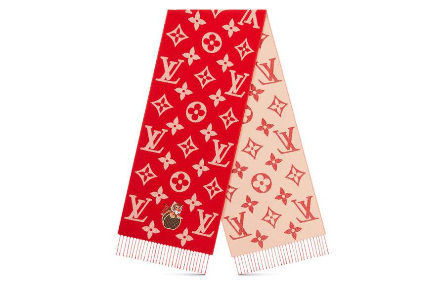 LOUIS VUITTON LOUIS VUITTON Precious Tiger Simply Scarf