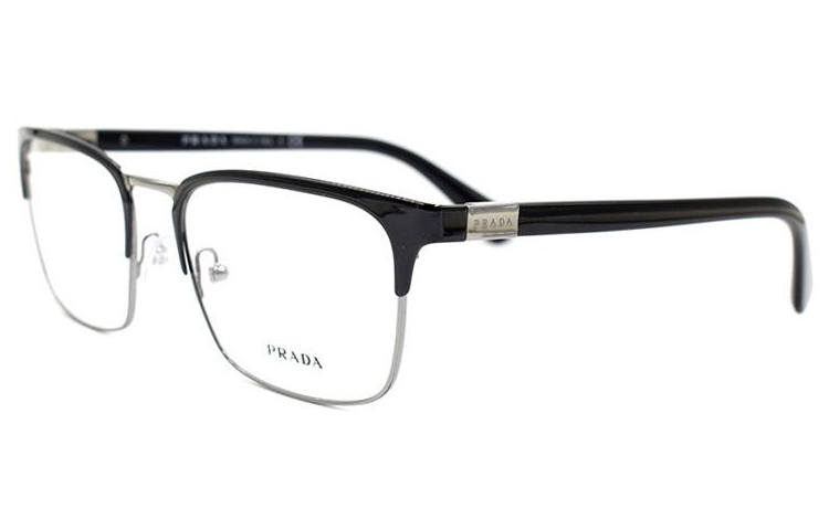 PRADA PRADA Prescription Glasses Men's Black/Silver