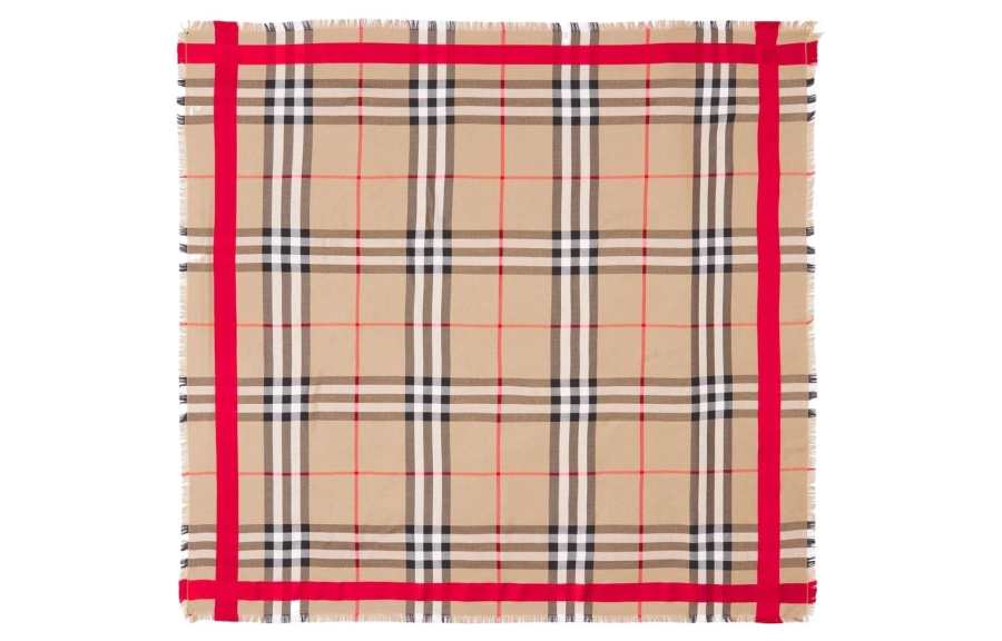 Burberry Burberry Check print Frayed Scarf