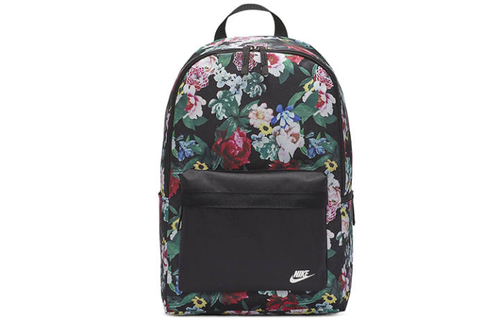Nike Nike Heritage Print Polyester Backpack Regular Unisex Black