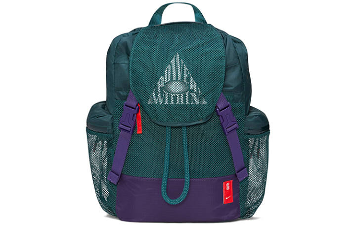 Nike Nike Polyester Backpack Regular Unisex Dark Atom Blue & New Orchid Purple & Chili Red