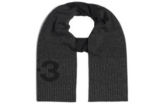 Y-3 Knit Scarves Unisex Black