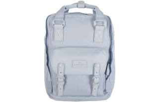 Doughnut Nylon Fabric Backpack Regular Unisex Blue Lotus