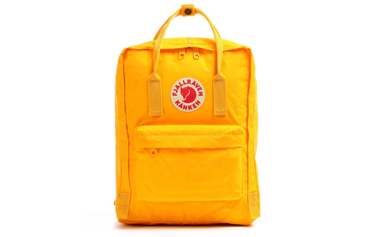 Fjallraven Kanken 16L Handbag Backpack Outdoor Bag Vinylon Bright Yellow Women's