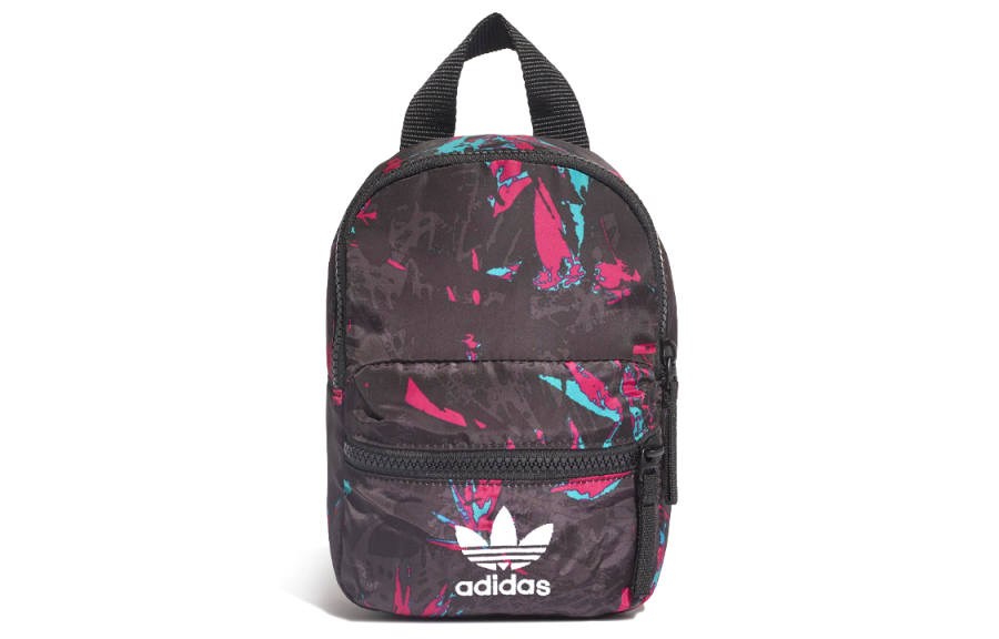 Adidas Originals Polyester Backpack Mini Unisex Dark Purple Red