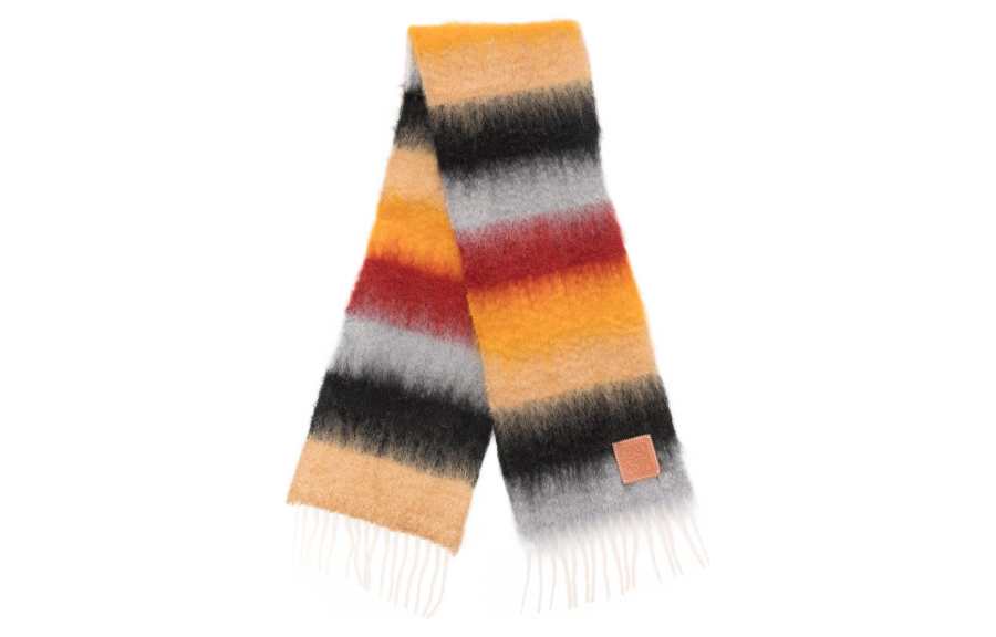 LOEWE LOEWE Stripe Mohair Scarf