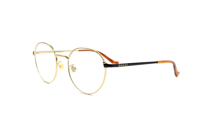 GUCCI GUCCI Round Frame Metal Optical Frames