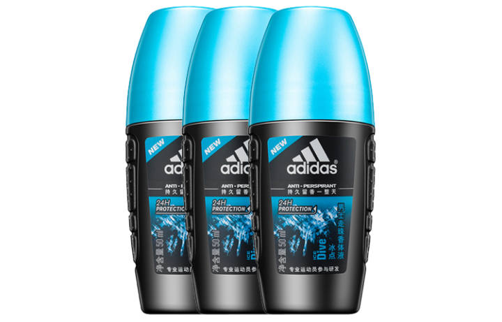 Adidas Adidas Men's Roll on Sports Antiperspirants Refreshing Scent 50ml*3