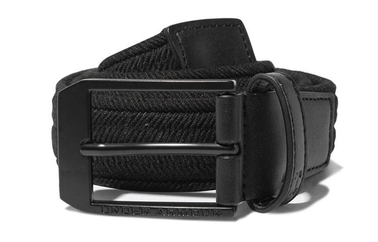 Under Armour Under Armour Under Armour, Golf Polyester Leather Belts Unisex Black 3.5cm
