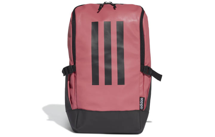 Adidas Adidas Zip Closure Polyester Backpack Unisex Dark Reddish Purple & Black