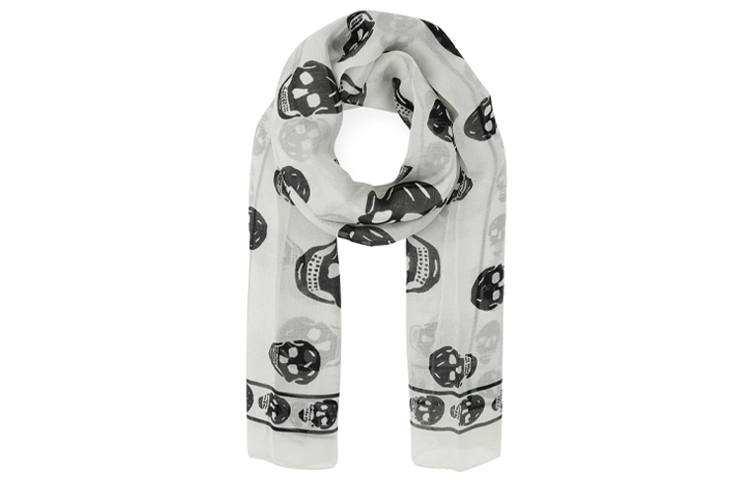 Alexander McQueen Alexander McQueen All Over Skull Print Scarf