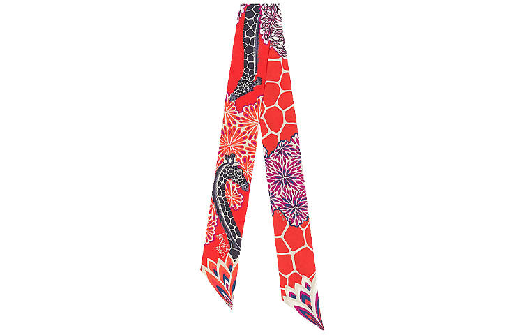 HERMES HERMES Silk Scarves Unisex Orange
