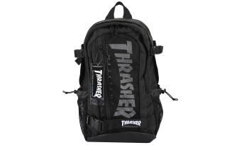 Thrasher Polyester Backpack Unisex Black