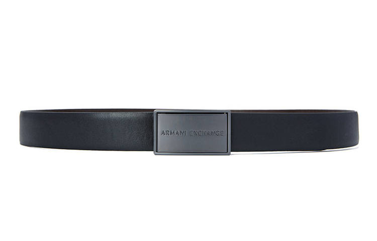 ARMANI EXCHANGE 【Previous Season】rectangle-buckle leather belt