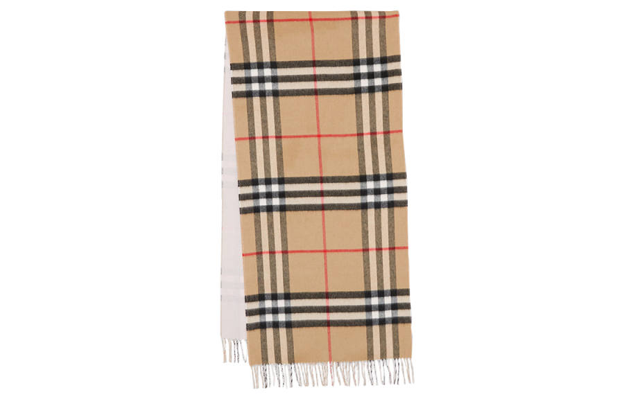 Burberry 【Previous Season】reversible check cashmere scarf