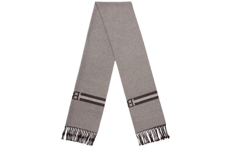BALLY Knit Scarves Men's Gray