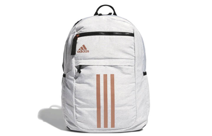 Adidas Adidas Polyester Backpack Unisex Gray Pink