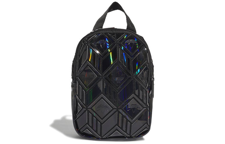 Adidas Originals Polyurethane Artificial Leather Backpack Regular Unisex Black