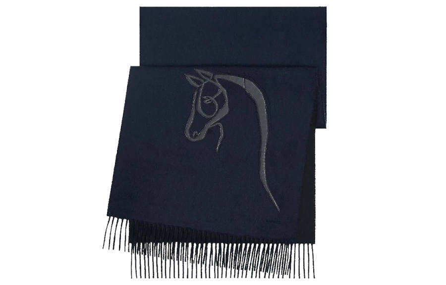 HERMES HERMES Cheval Knit Scarves Men's