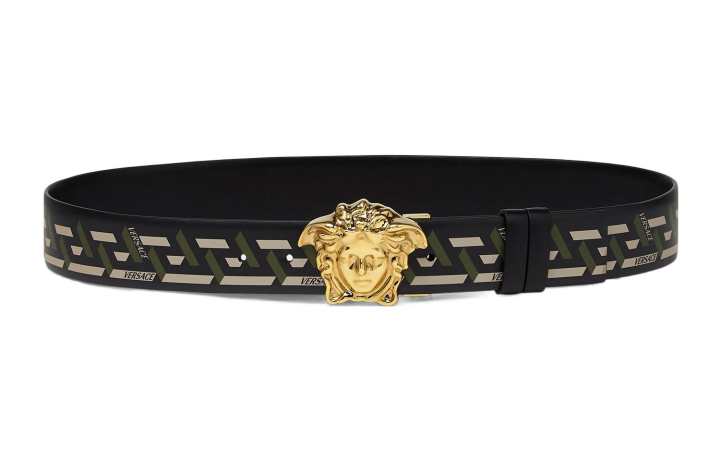 VERSACE VERSACE Leather Belts Men's Black