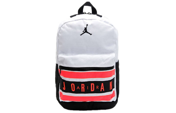 Jordan Jordan Polyester Basketball Bag Backpack Regular Unisex White Red