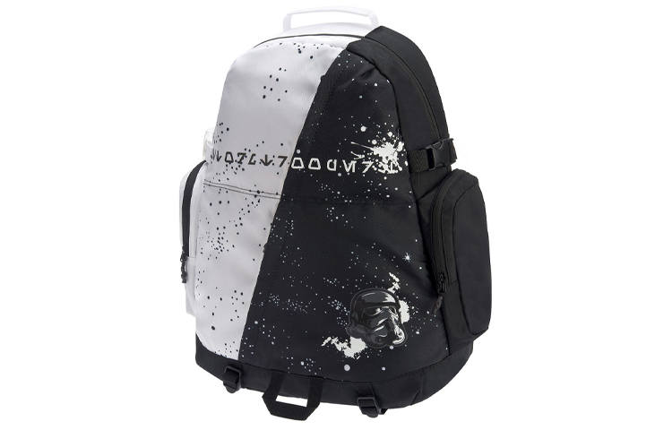 Li-Ning Li Ning × Star Wars, Collaboration Polyester Backpack Regular Unisex Black White