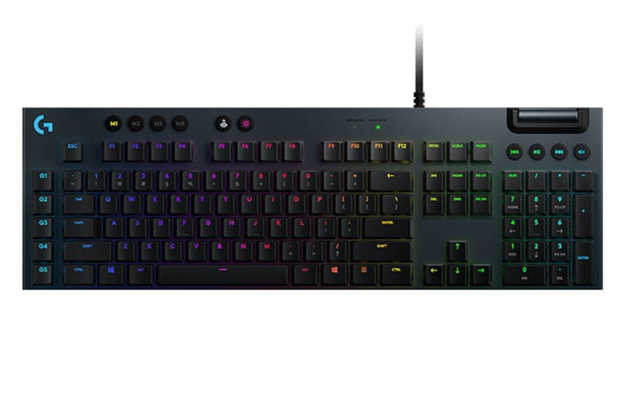 Logitech Logitech GG813 Extra Thin RGB Short Axis, Full Size Mechanical Keyboard