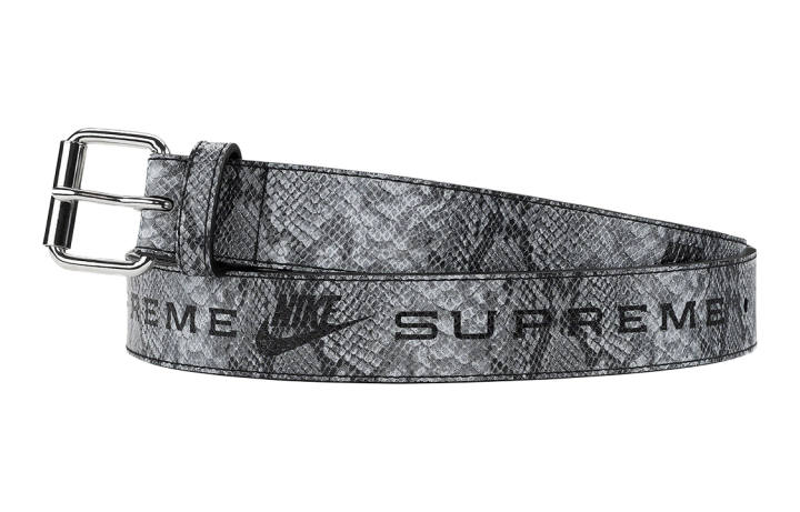 Supreme Supreme Synthetic Leather Belts Unisex Black