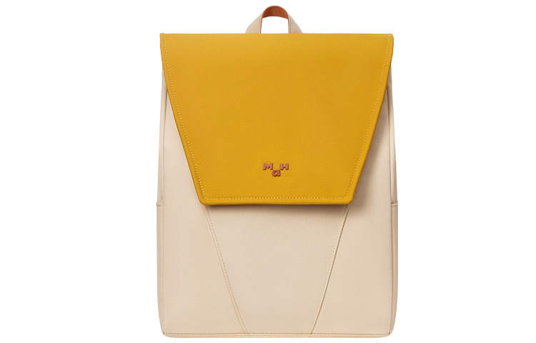 MAH MAH Sheep Shed, Collaboration Polyester Backpack Regular Women's Mustard Yellow