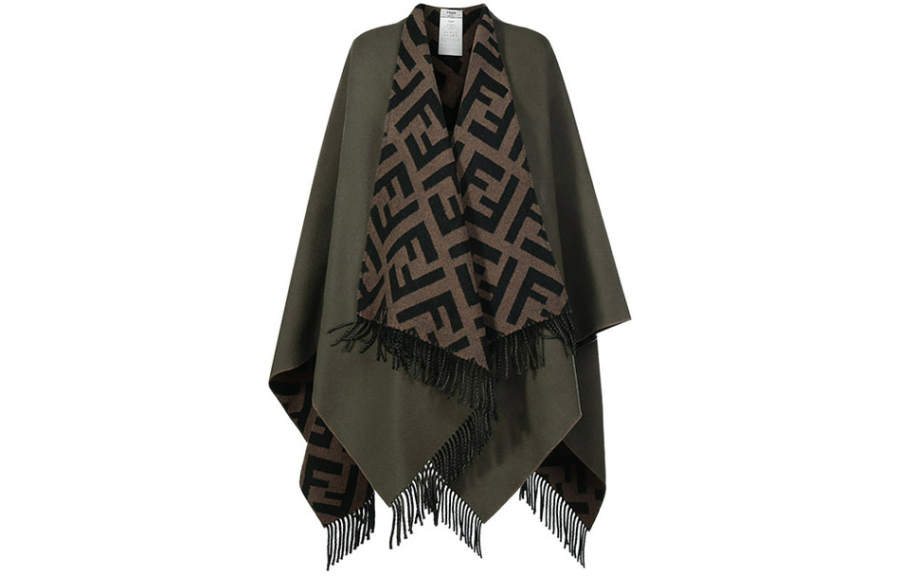 FENDI Shawls Women's Jasper Brown Black