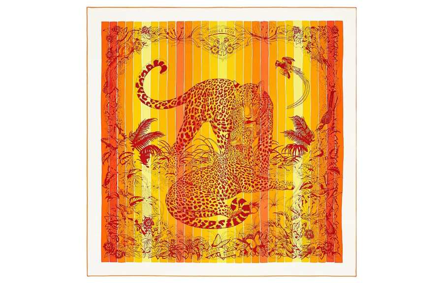HERMES Carre Scarves Women's Orange
