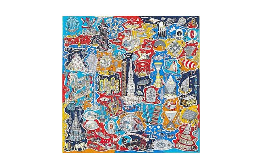HERMES HERMES Scarves Women's Blue