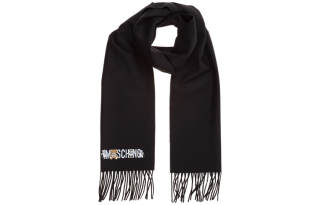 MOSCHINO Knit Scarves Unisex Black