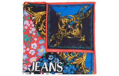 VERSACE JEANS COUTURE Cotton Scarves Unisex Black