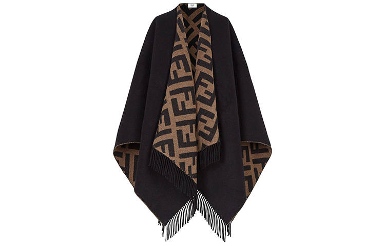 FENDI Fendi jacquard knit Ff logo scarf