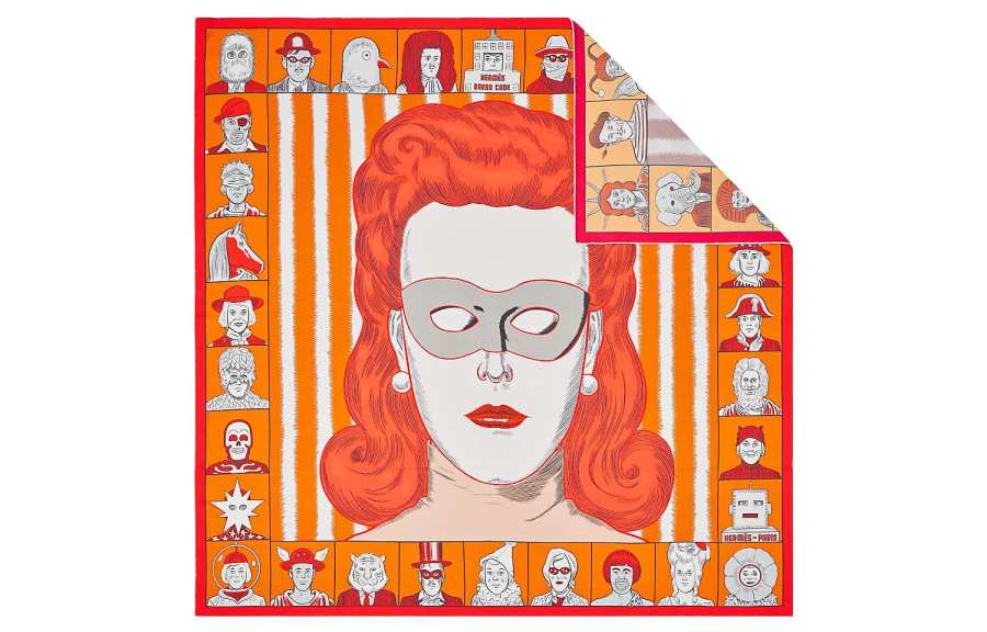 HERMES HERMES Scarves Women's Orange
