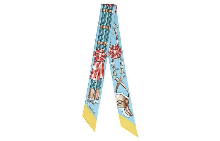 HERMES HERMES Jumping Scarves Women's Light Blue