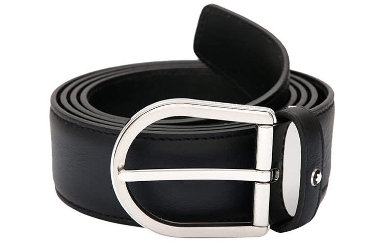 MONTBLANC 【Previous Season】engraved-logo detail belt